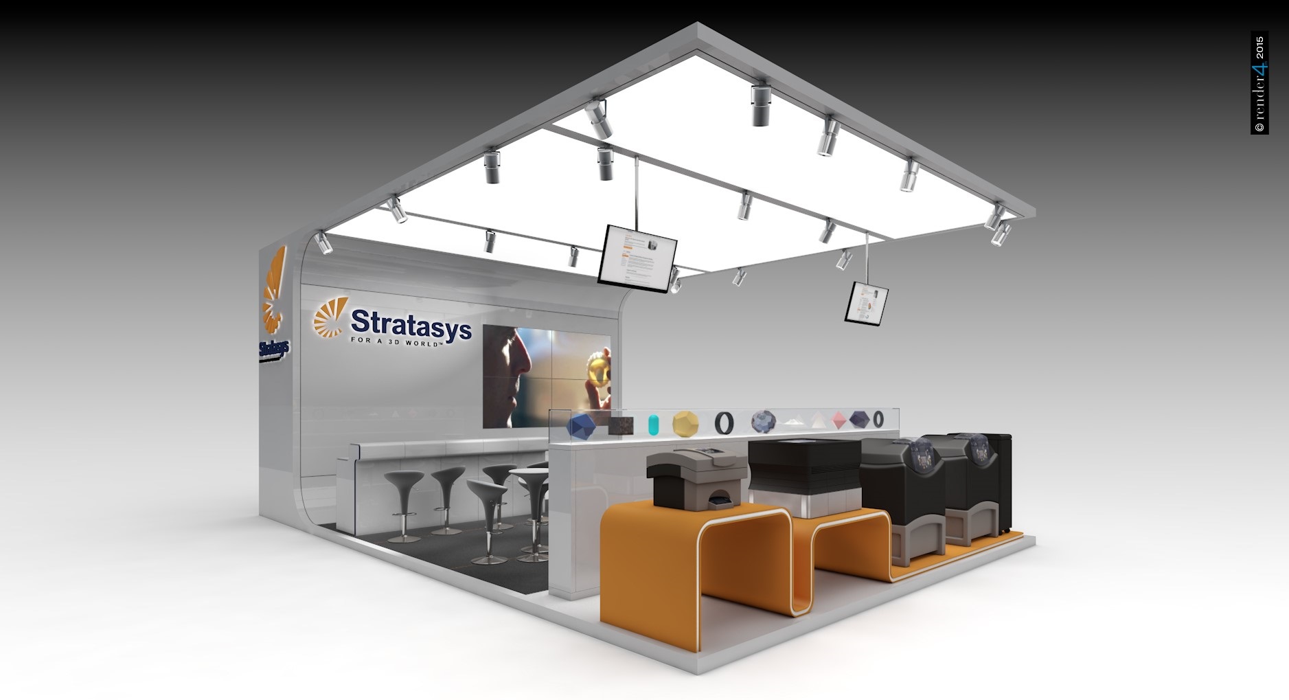 Exhibition booth - Designer booths - Design booth example 1