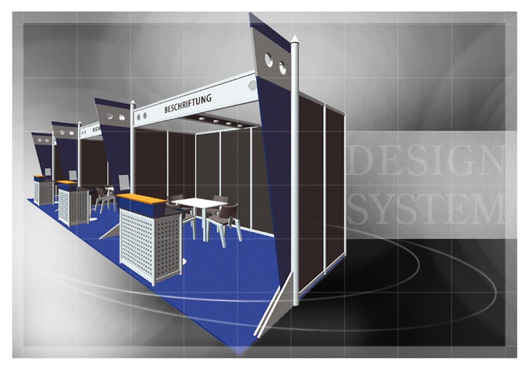 Exhibition booth - System booths - System booth example 2